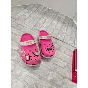 Crocs Barbie Movie W 7 M 5 Clog Shoe Hot Electric Pink 5 Limited Edition Jibbetz